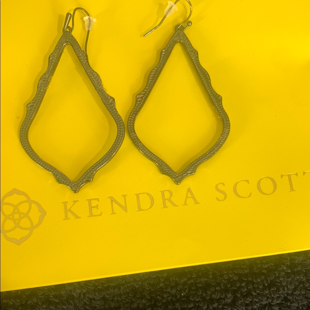 Kendra Scott Gun Metal Earrings